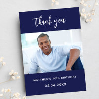 Photo simple bleu marine pour anniversaire