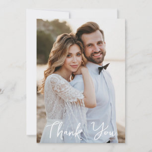 Carte De Remerciements Photo simple Mariage Ajouter votre salutation