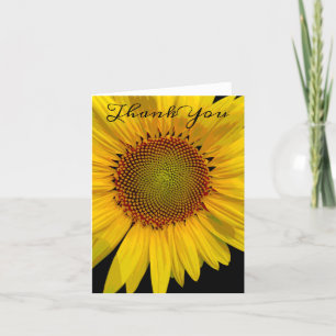 Carte de remerciements PHOTO SUNFLOWER