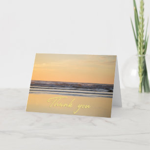 Carte de remerciements photo Sunset Oregon Coast