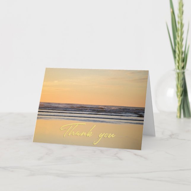 Carte de remerciements photo Sunset Oregon Coast (Devant)