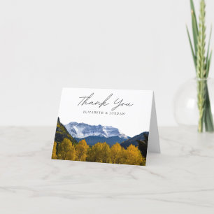 Carte De Remerciements Photo Telluride Colorado Blank