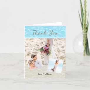Carte de remerciements photo Tropical Beach