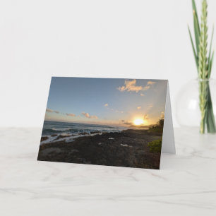 Carte De Remerciements Photographie de paysage naturel hawaïen