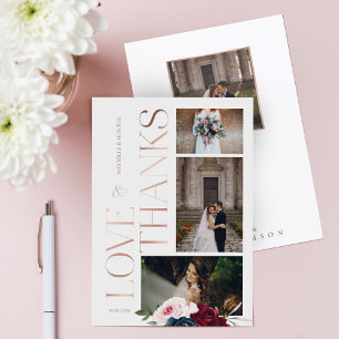 Carte De Remerciements Photos de Three