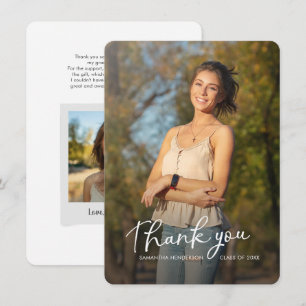 Carte De Remerciements Photos du script de graduation Grad 2025