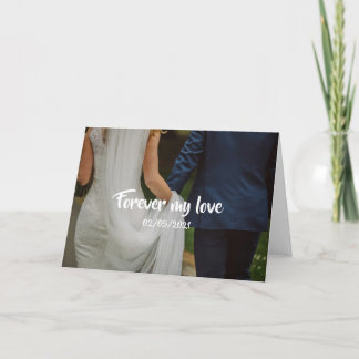 Carte De Remerciements Photos en couple et histoire d'amour