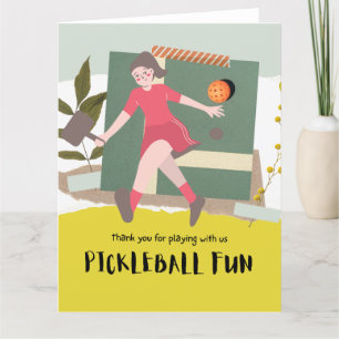 Carte De Remerciements Pickleball