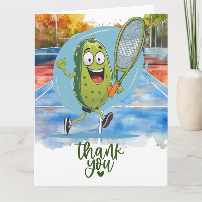 Carte De Remerciements Pickleball (Devant)