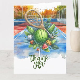 Carte De Remerciements Pickleball