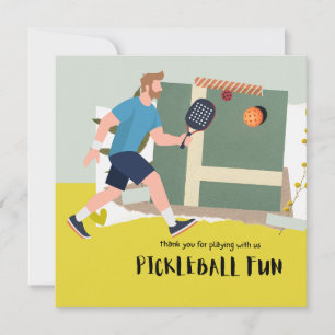 Carte De Remerciements Pickleball