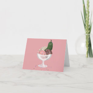 Carte De Remerciements Pickles n Ice Cream