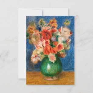 Carte De Remerciements Pierre-Auguste Renoir - Bouquet