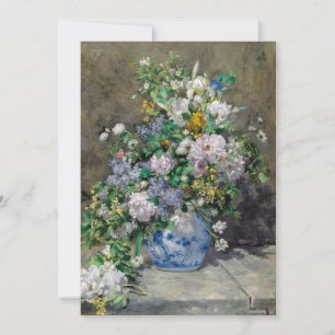 Carte De Remerciements Pierre-Auguste Renoir - Bouquet de printemps