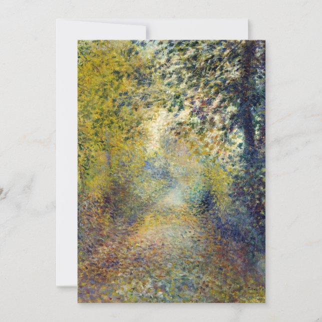 Carte De Remerciements Pierre-Auguste Renoir - Dans les bois (Devant)