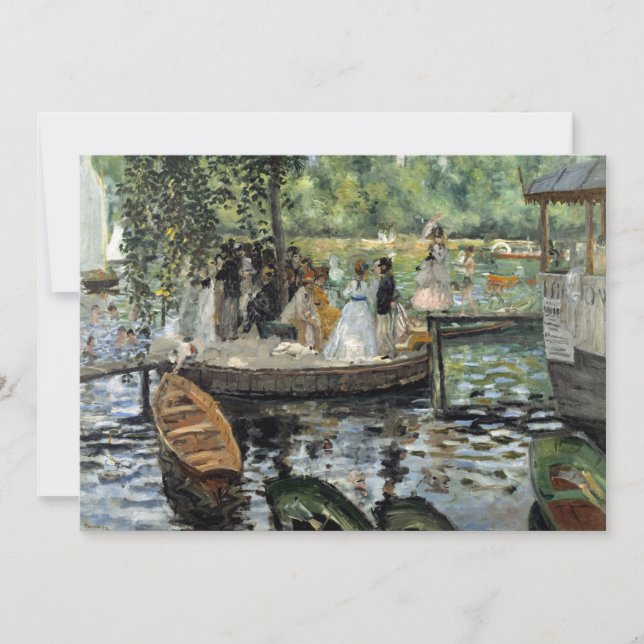 Carte De Remerciements Pierre-Auguste Renoir - La Grenouillère (Devant)