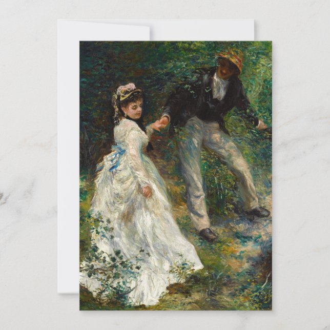 Carte De Remerciements Pierre-Auguste Renoir - La Promenade (Devant)