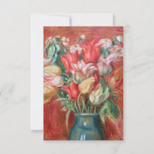 Carte De Remerciements Pierre-Auguste Renoir - Tulip Bouquet