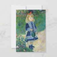 Pierre-Auguste Renoir - Une fille avec une canne d