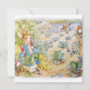 Carte De Remerciements Pierre le lapin