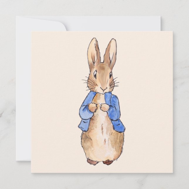 Carte De Remerciements Pierre le lapin (Devant)