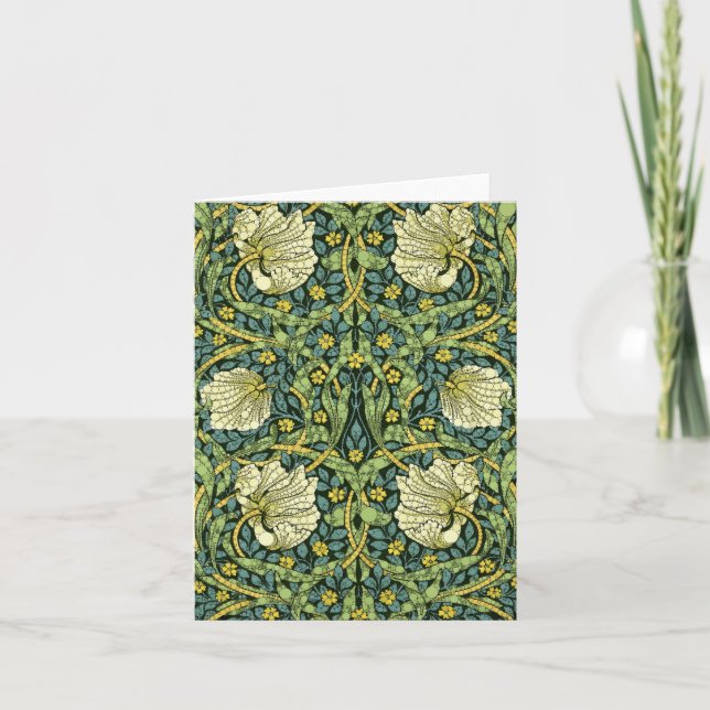 Carte De Remerciements Pimpernel, points d'infini par William Morris (Devant)