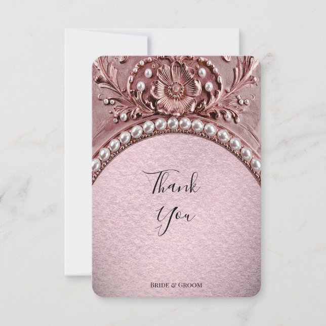 Carte De Remerciements Pink Flower Thank You Card (Devant)