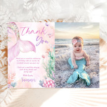Pink Mermaid 1st Birthday Oneder The Sea Photo