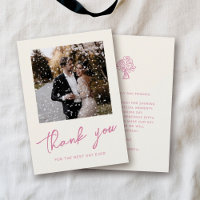 Pink Script dessiné à la main photo Mariage tendan