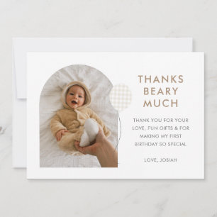 Carte De Remerciements Pique-nique Ourson