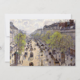 Carte De Remerciements Pissarro - Boulevard Montmartre, Printemps