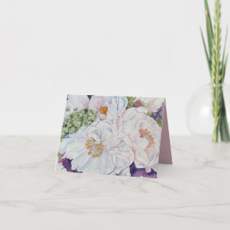 Carte De Remerciements Pivoines