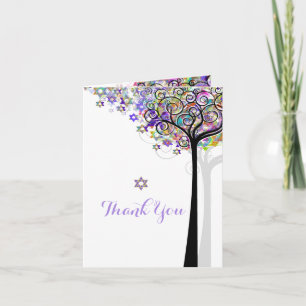 Carte De Remerciements PixDezines arbre de vie/merci/DIYbackground