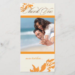 Carte De Remerciements PixDezines Damask 12/Merci