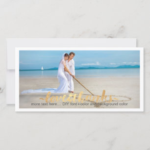 Carte De Remerciements PixDezines photo mariage merci/do-it-yourself arri