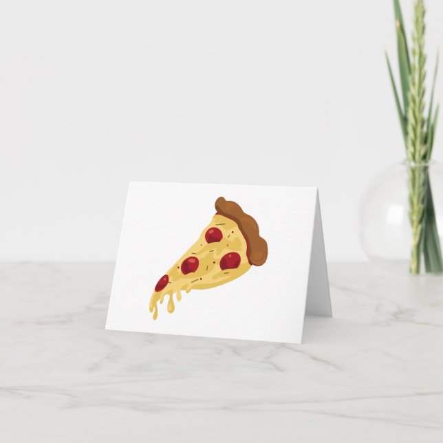 Carte De Remerciements Pizza Slice (Devant)