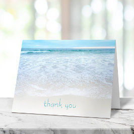 Carte De Remerciements Plage de Californie avec Ocean Waves Photo