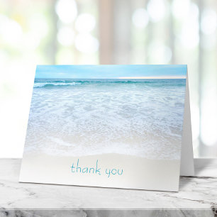 Carte De Remerciements Plage de Californie avec Ocean Waves Photo