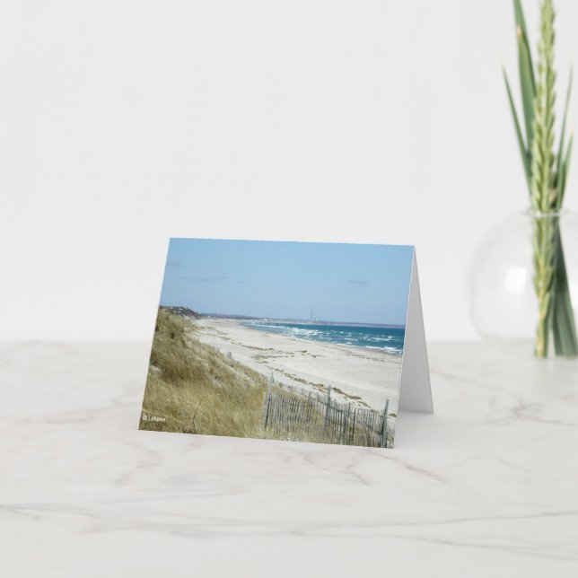 Carte De Remerciements Plage de cap--merci (Devant)
