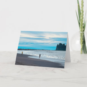 Carte De Remerciements Plage de Rialto, Parc national Olympique, Washingt