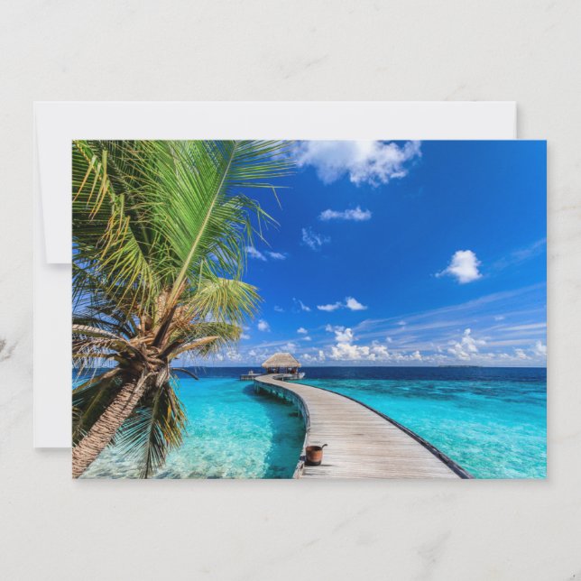 Carte De Remerciements Plages tropicales | Dusit Thani Maldives (Devant)