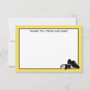 Carte De Remerciements Planche de danse à claquettes personnalisée