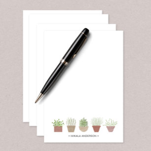 Carte De Remerciements Plantes en Pot Personnalisées