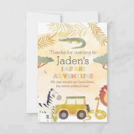 Carte de remerciements plat