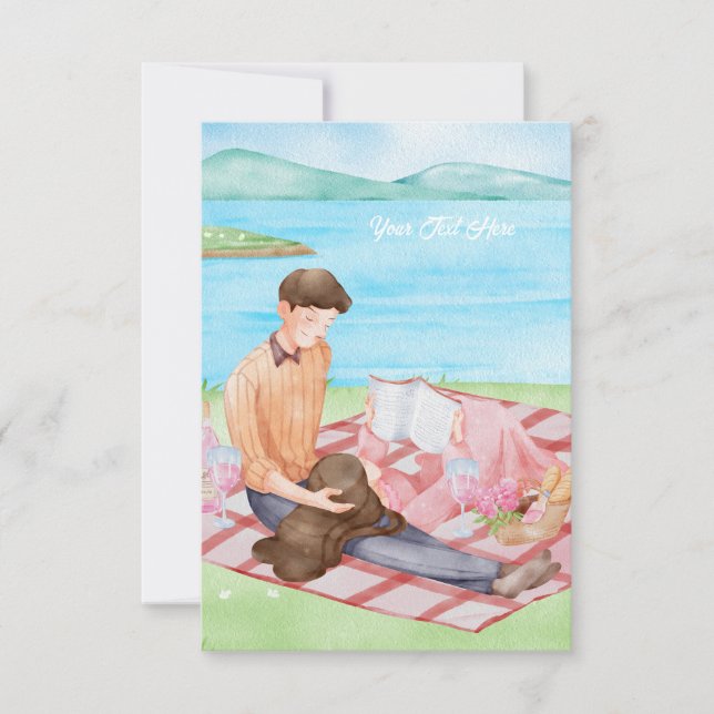 Carte de remerciements plat (Devant)