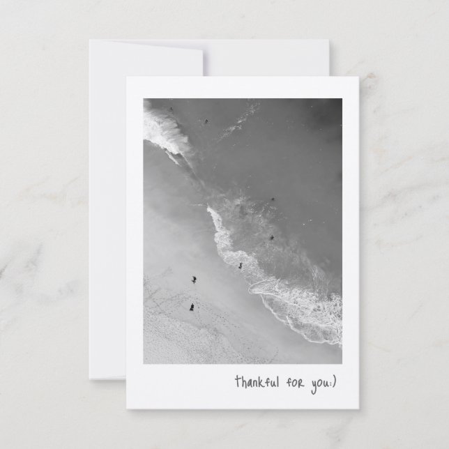 Carte de remerciements plat (Devant)