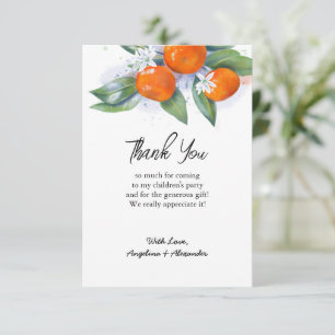 Carte de remerciements plat