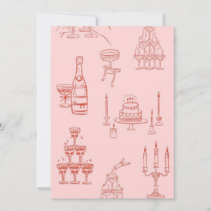 Carte de remerciements plat