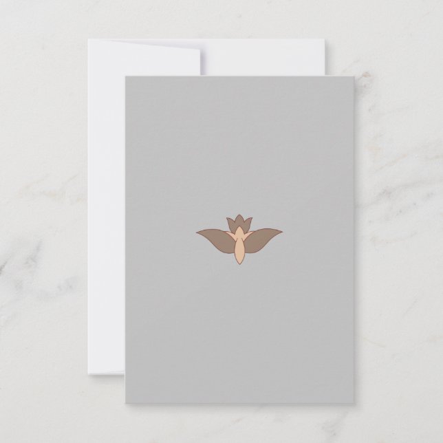 Carte de remerciements plat (Devant)