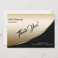 Carte de remerciements plat